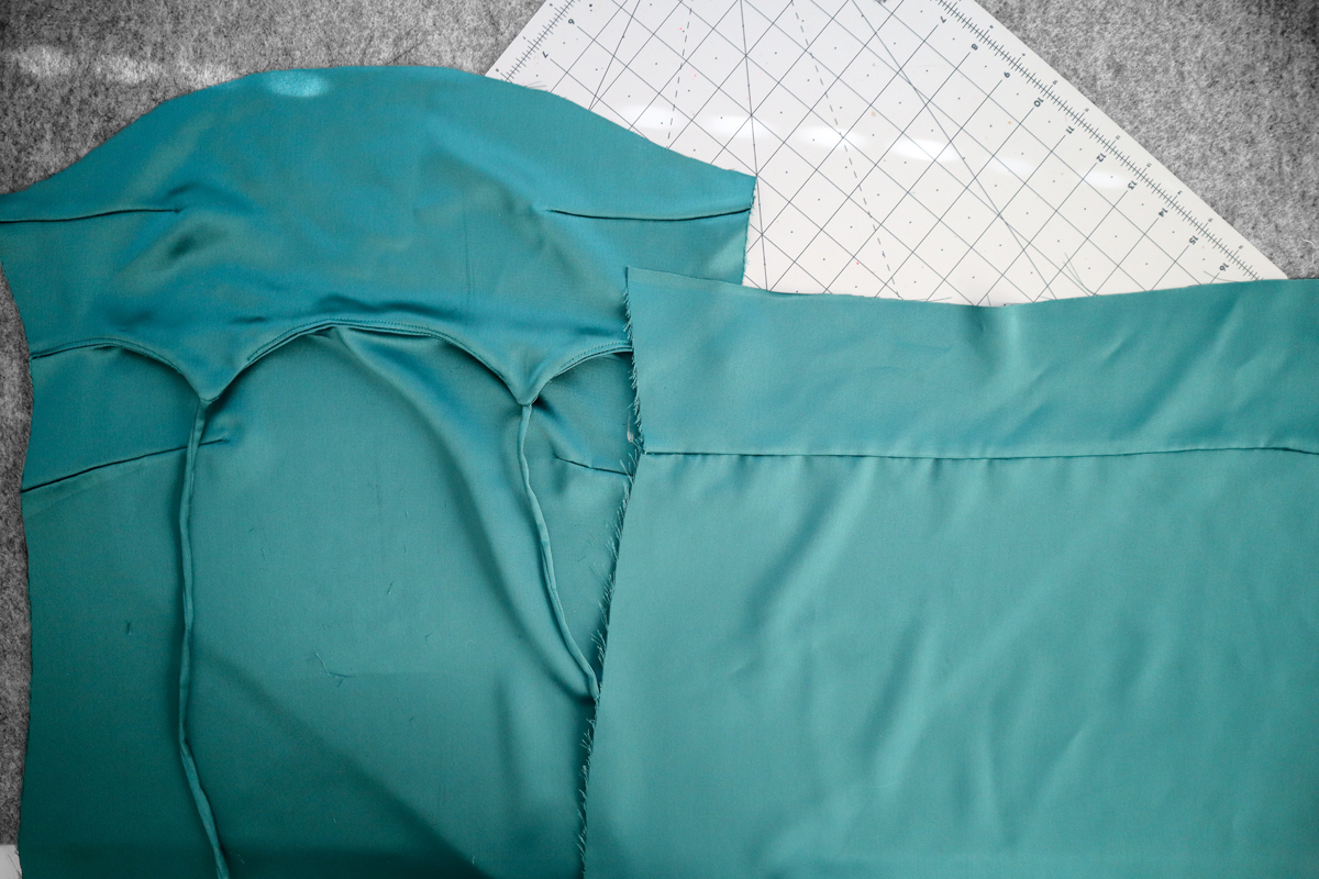 how to sew french seams on the Marri sewing pattern by Megan Nielsen Patterns