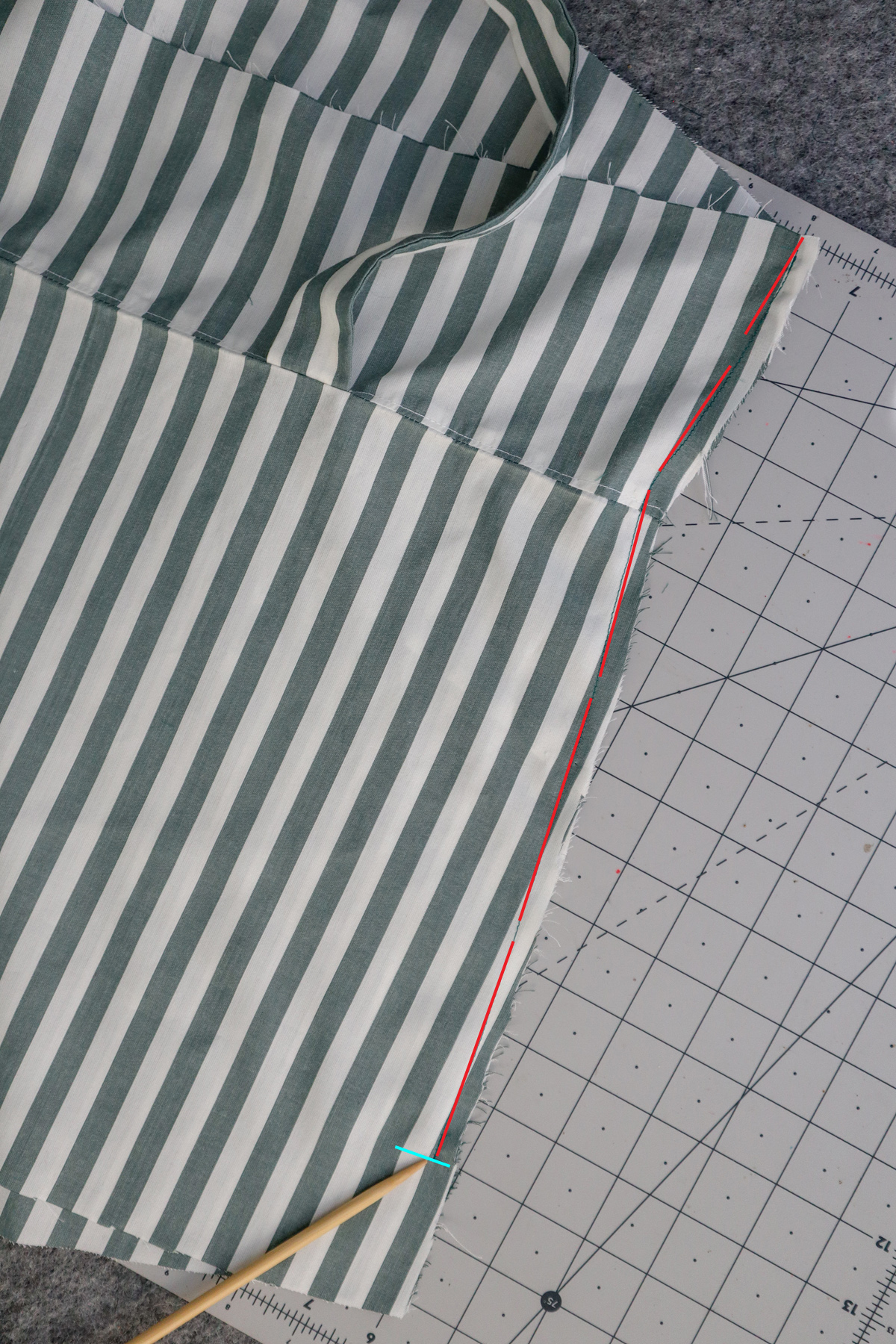 how to sew french seams on the Marri sewing pattern by Megan Nielsen Patterns