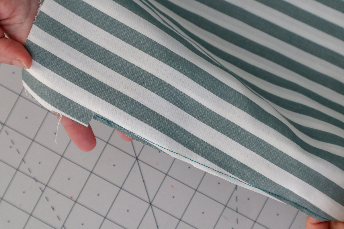 how to sew french seams on the Marri sewing pattern by Megan Nielsen Patterns