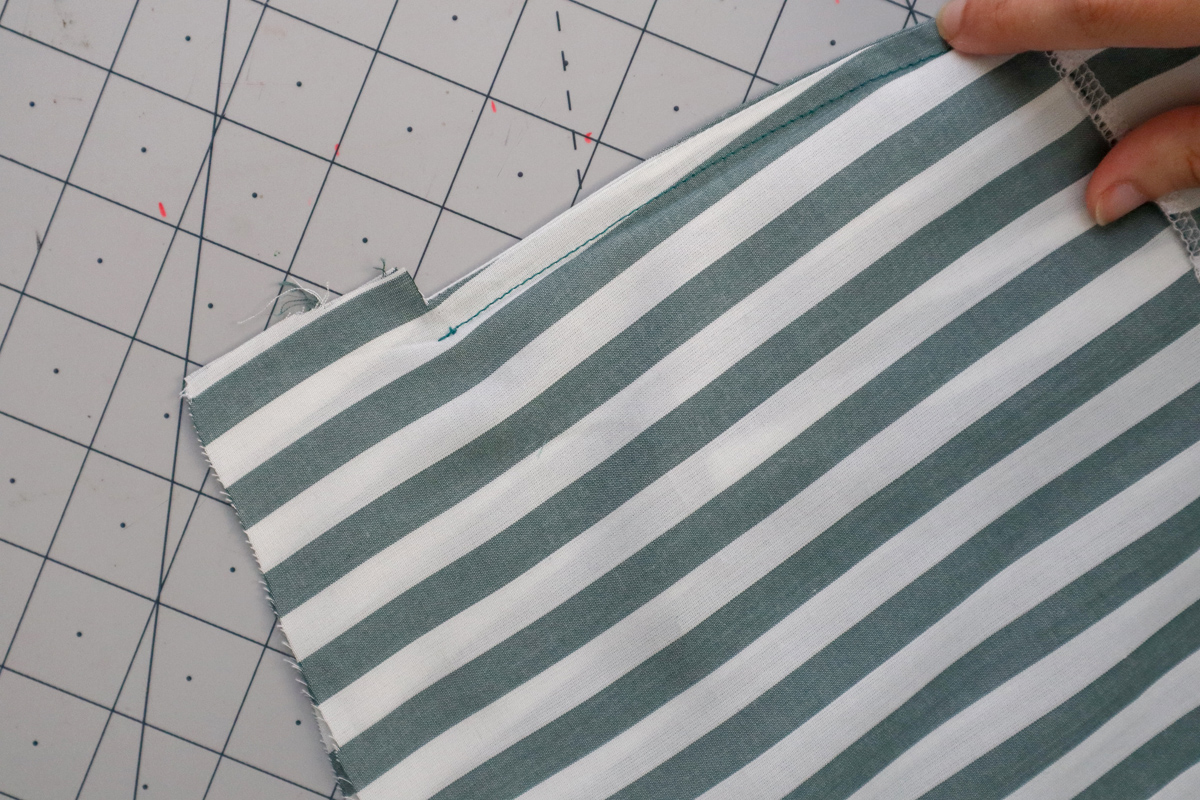 how to sew french seams on the Marri sewing pattern by Megan Nielsen Patterns