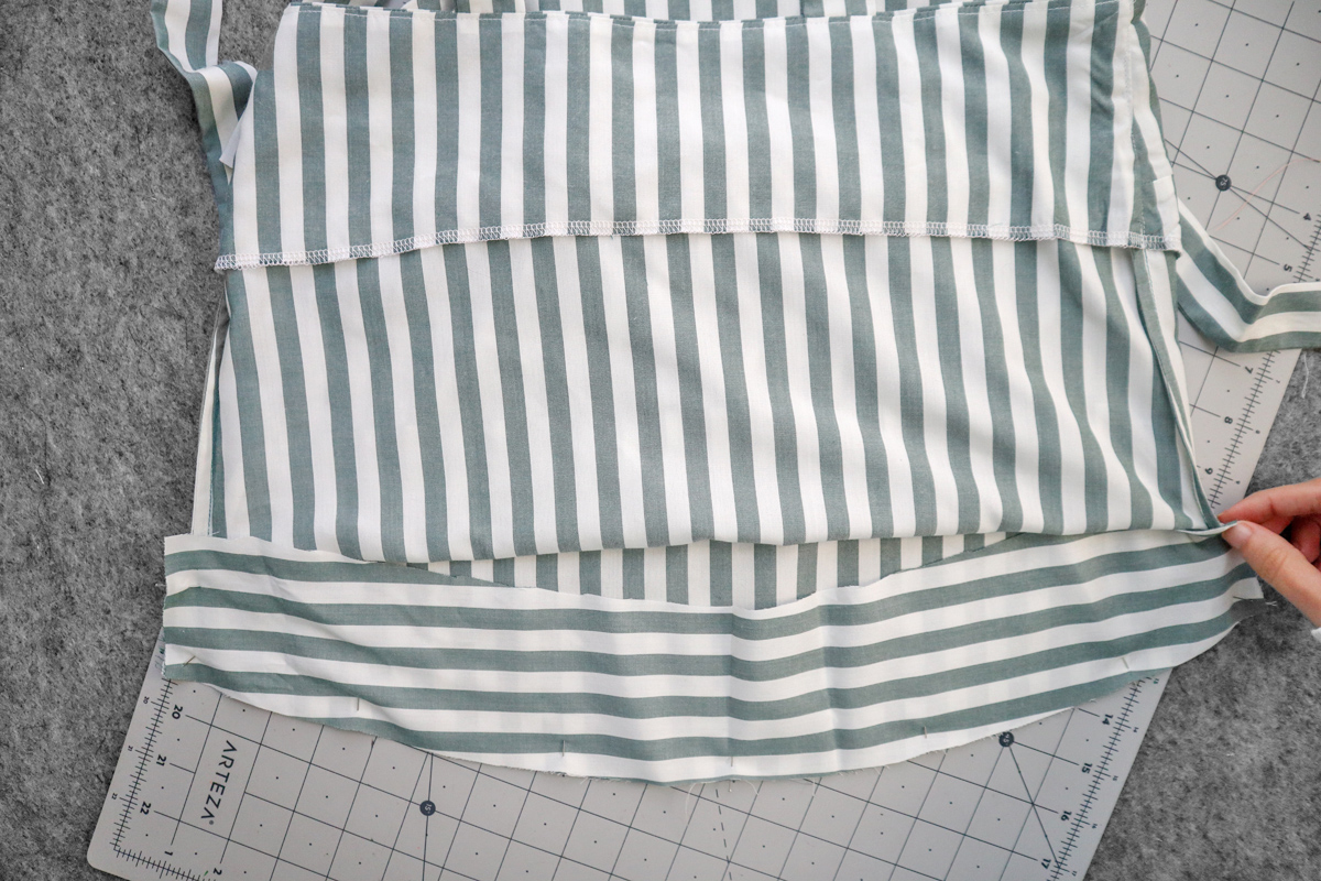 how to sew french seams on the Marri sewing pattern by Megan Nielsen Patterns