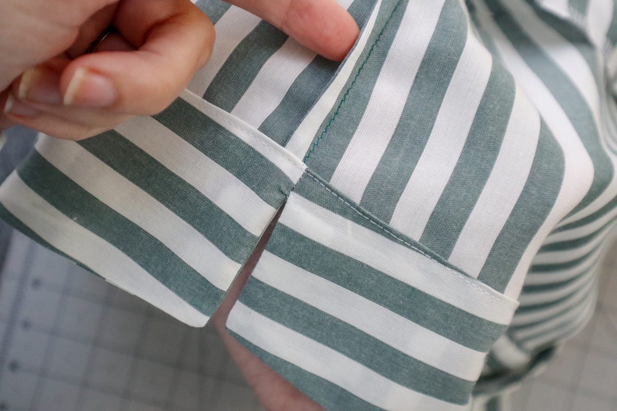 how to sew french seams on the Marri sewing pattern by Megan Nielsen Patterns