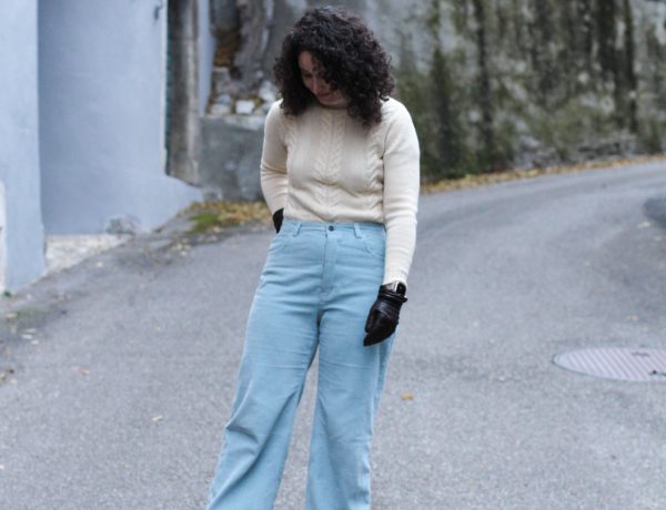 Pattern adjustment for the Dawn jeans sewing pattern to make a straight side seam for sewing with Selvedge denim